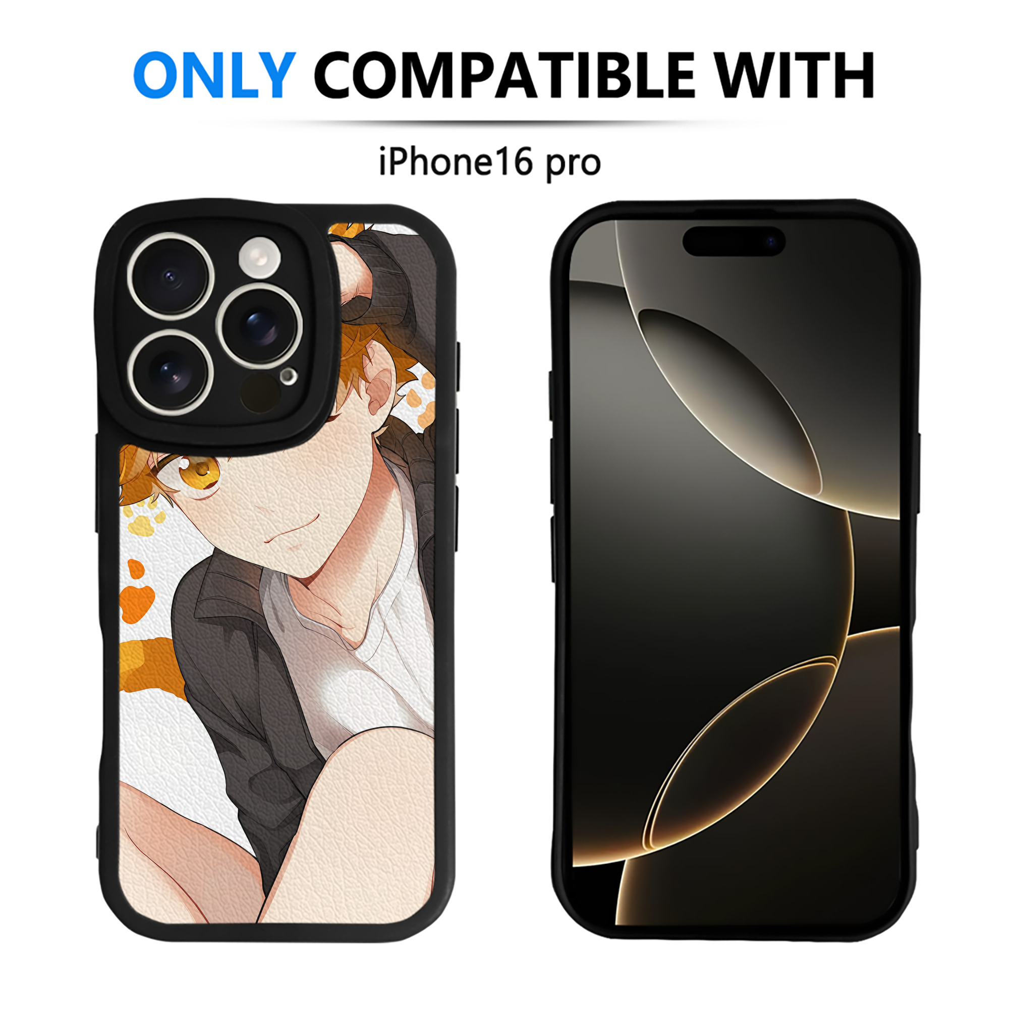 （画像用） ハイキュー!! Haikyu!! 【iPhone 16シリーズ対応】シリコンスマホケース（レザー調） 材質：シリコン